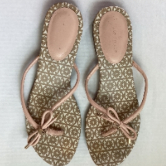 KATE SPADE Pink Bow Thong Sandals shoes - Picture 7 of 9